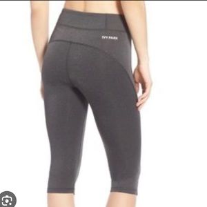 Ivy Park sculpted capris leggings in grey